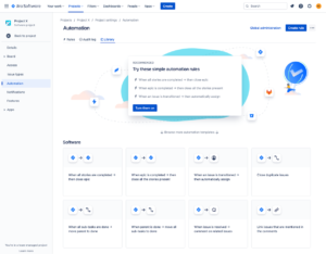 Jira Automation landing page