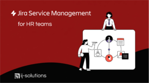 Two HR people engaging with Jira Service Management