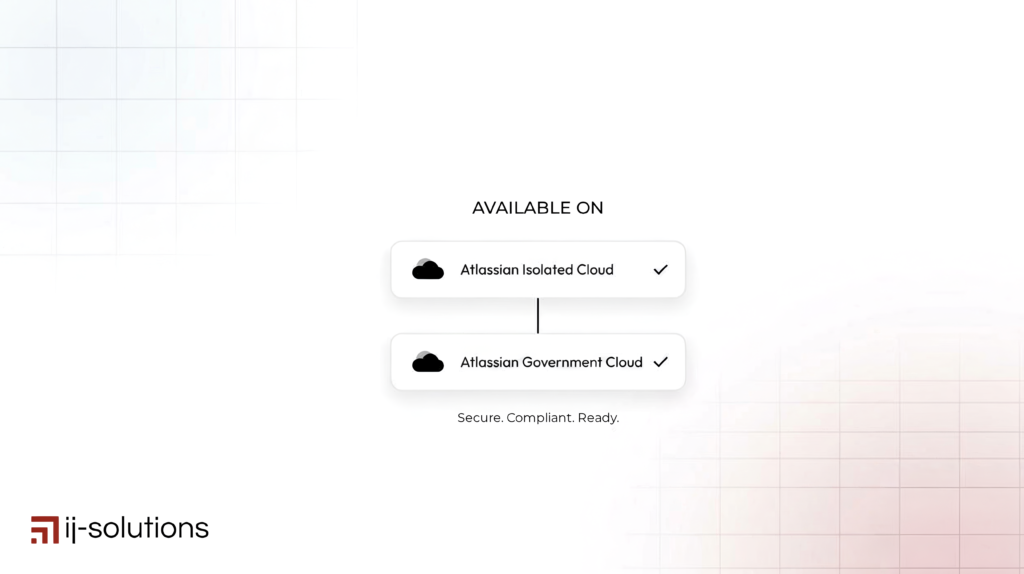 ij-solutions apps are available on Atlassian Isolated Cloud and Atlassian Government Cloud